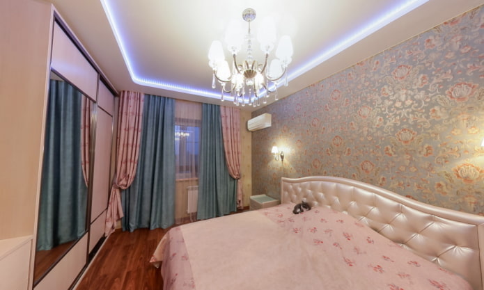 soffitto sospeso in camera da letto