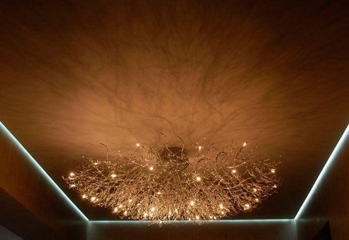 struttura del soffitto galleggiante in tessuto