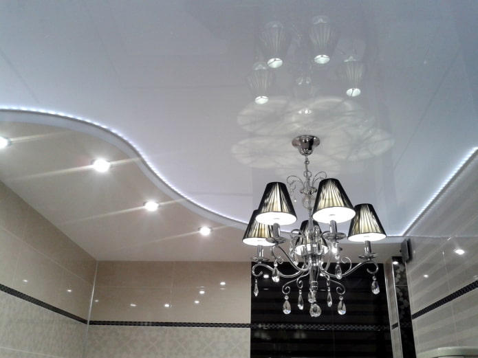 struttura del soffitto galleggiante in lucido