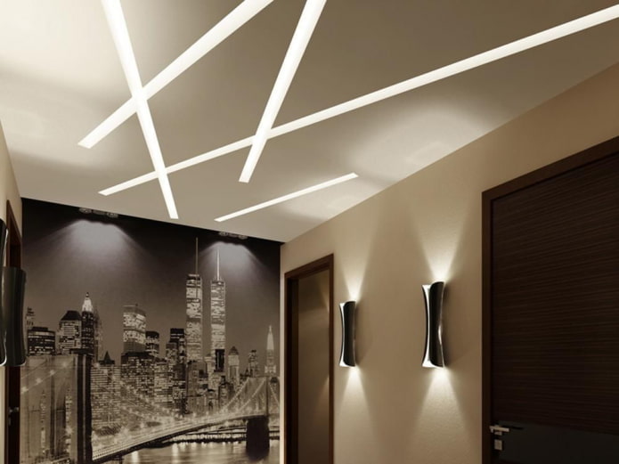linee fluttuanti sul soffitto