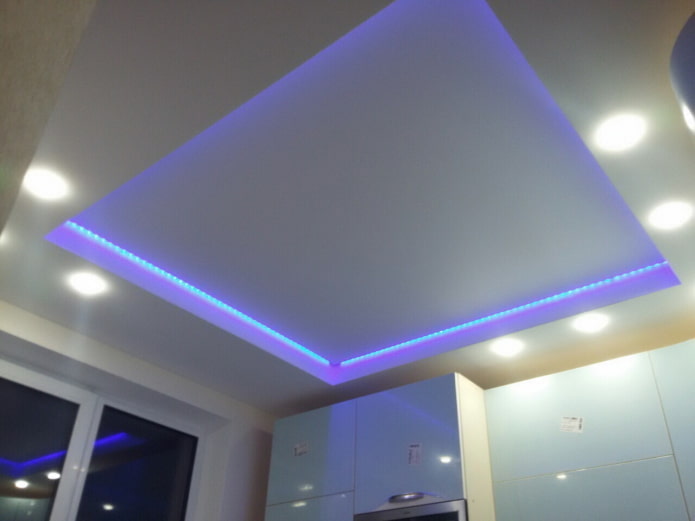 struttura del soffitto galleggiante quadrato