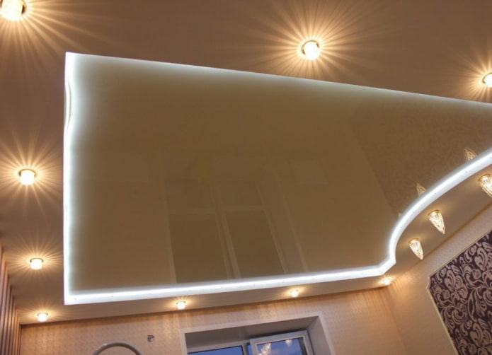 soffitto galleggiante combinato struttura