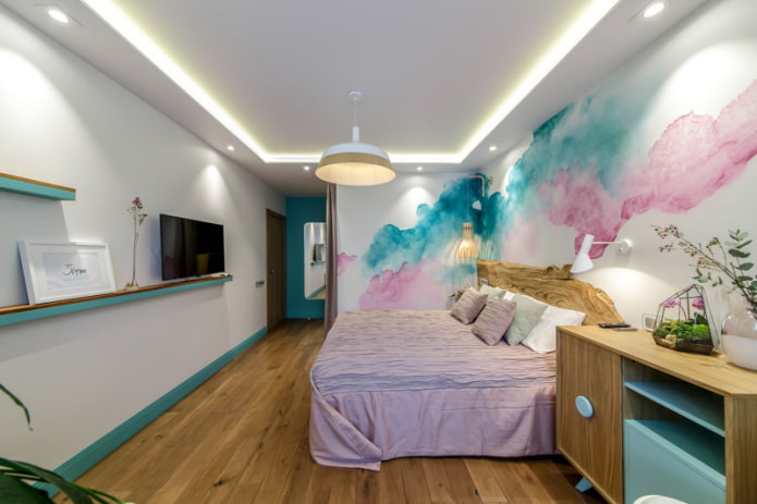soffitto con lampadario