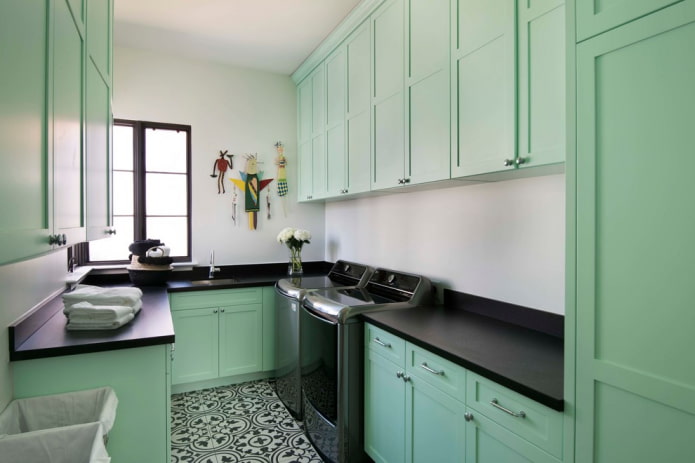 cucina verde pastello