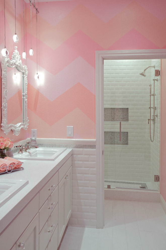 rosa in bagno