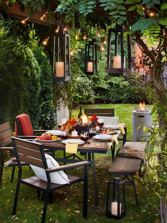 come decorare un patio