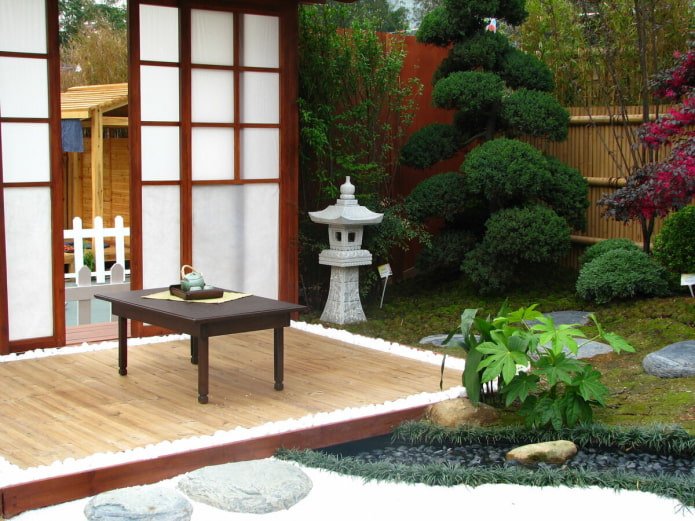 Patio in stile giapponese
