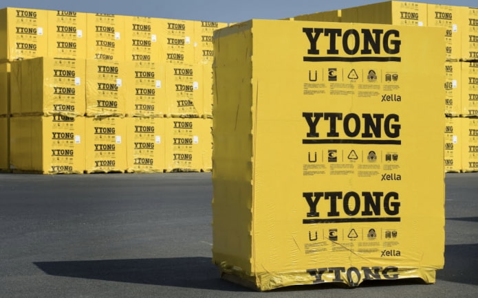 imballaggio dei blocchi di schiuma Ytong Xella