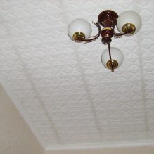 Pannelli per controsoffitto in plastica espansa: pro e contro, fasi di incollaggio-0