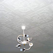Pannelli per controsoffitto in plastica espansa: pro e contro, fasi di incollaggio-9