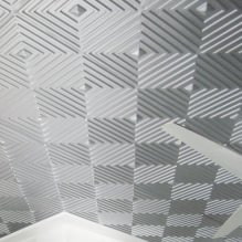 Pannelli per controsoffitto in plastica espansa: pro e contro, fasi di incollaggio-7