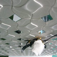 Pannelli per controsoffitto in plastica espansa: pro e contro, fasi di incollaggio-5