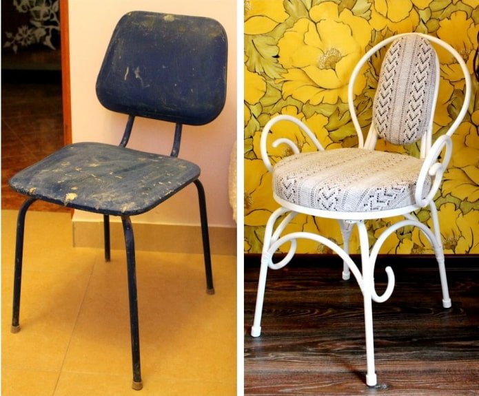 Riprogettare una sedia in metallo