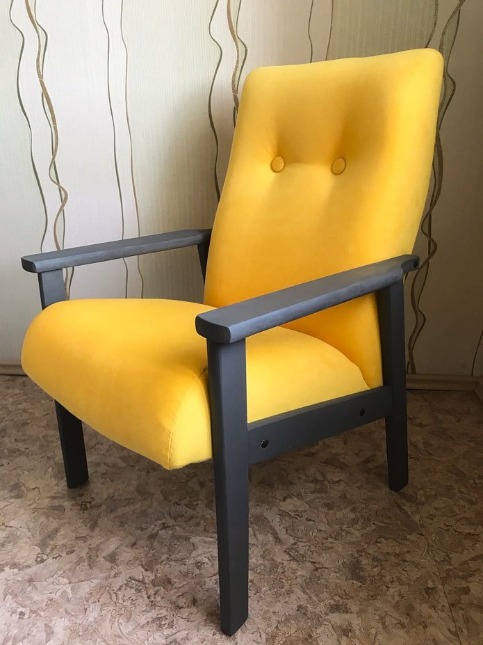 La sedia dopo il restyling