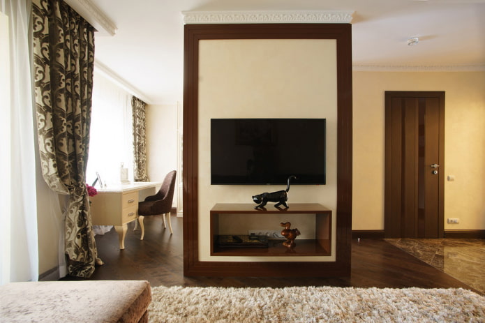 parete finta decorativa negli interni