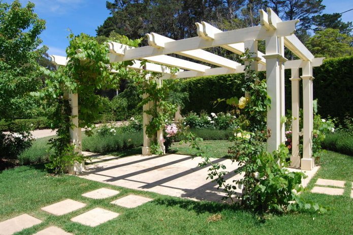 pergola in giardino