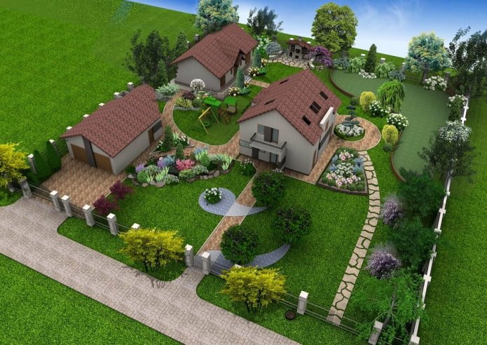 progettazione di un appezzamento quadrato