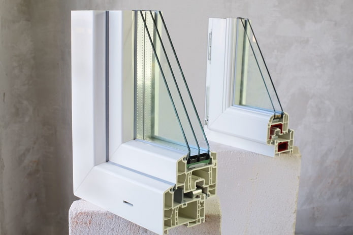 opzioni per finestre con doppi vetri per finestre in PVC
