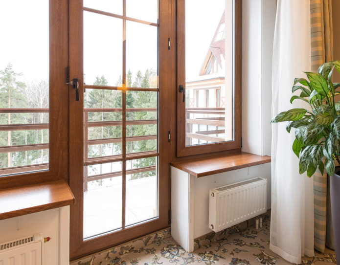 finestre in plastica effetto legno