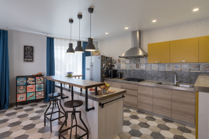 piastrelle per pavimenti in cucina