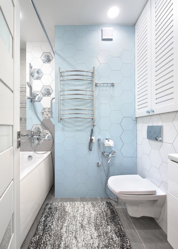 Pannellatura murale blu