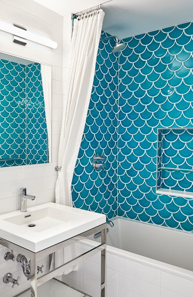 piastrelle blu