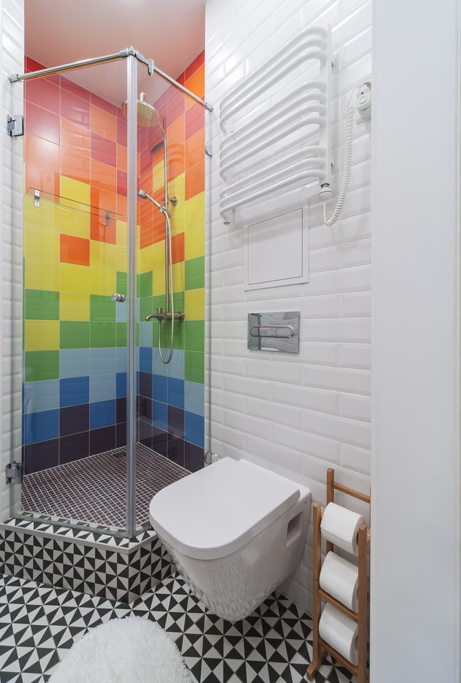Design doccia arcobaleno