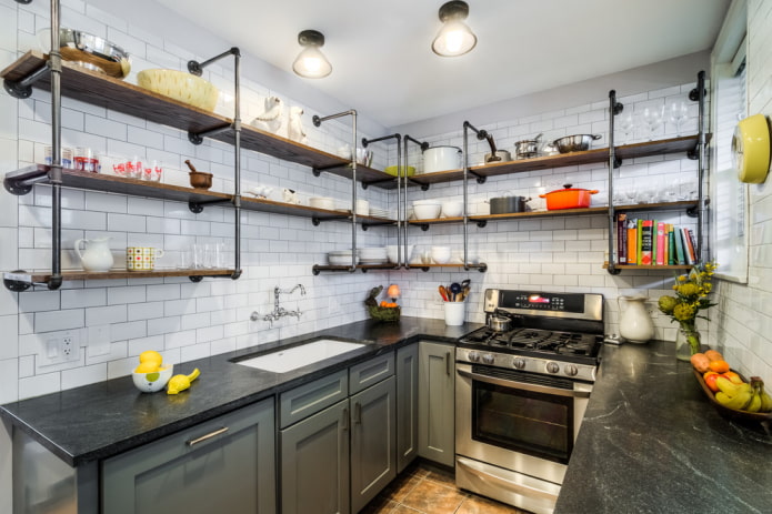 cucina in stile loft