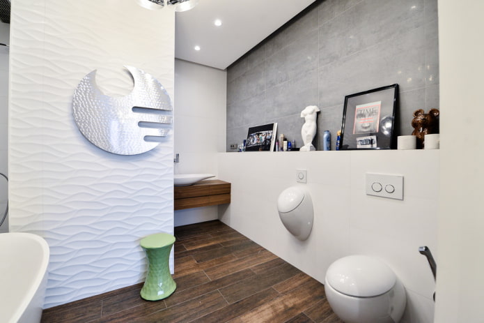 piastrelle effetto legno per pavimenti in bagno