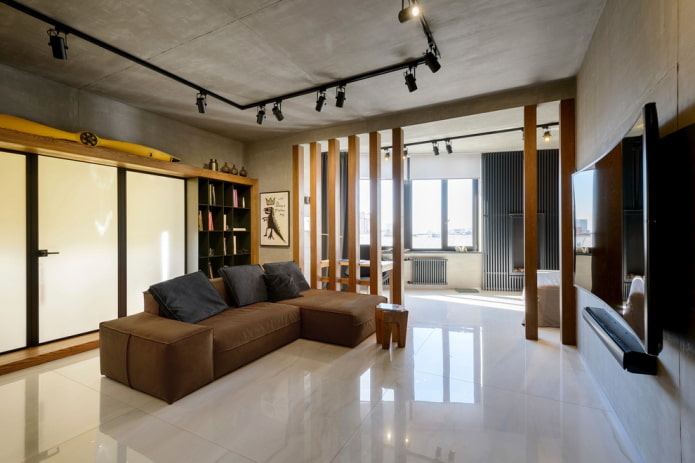 stile moderno nel soggiorno