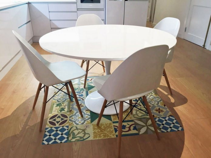 piastrelle patchwork sul pavimento
