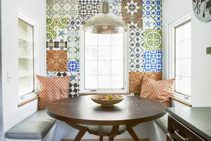 piastrelle patchwork nell'interno