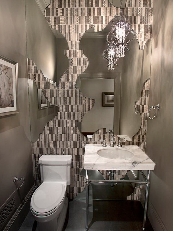 WC in grigio