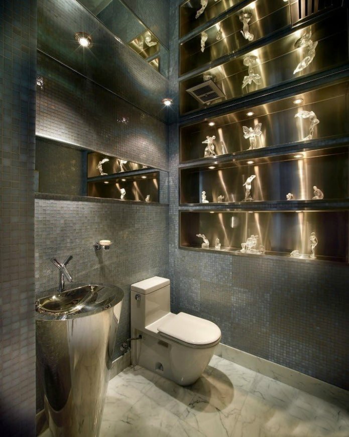 WC in grigio