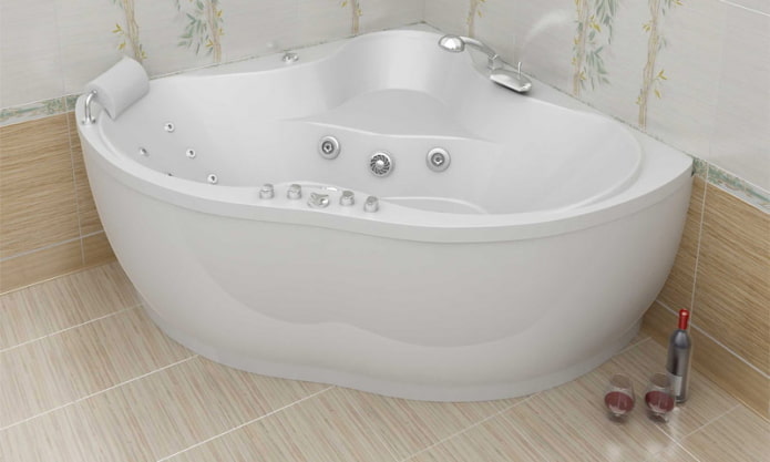 vasca da bagno in acrilico