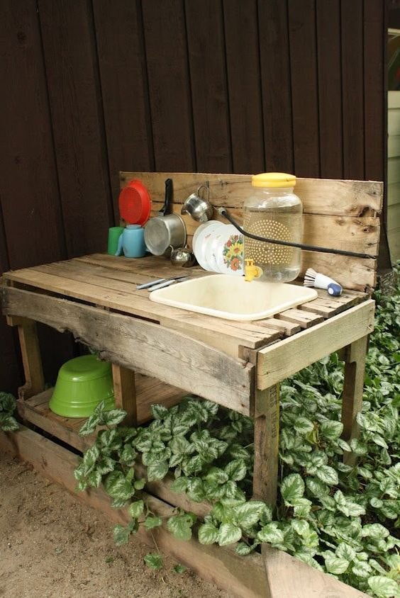 Lavabo in assi
