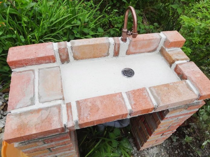 Lavabo in mattoni