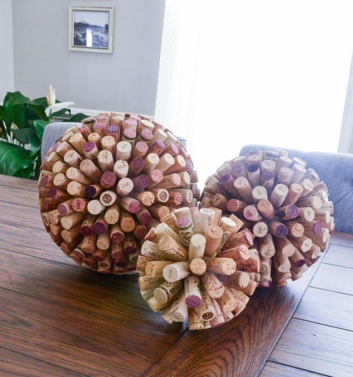 sfere decorative di sughero