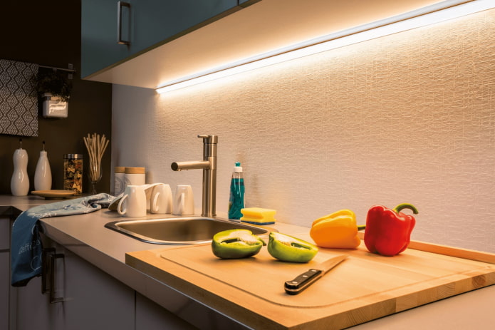 Striscia LED in cucina
