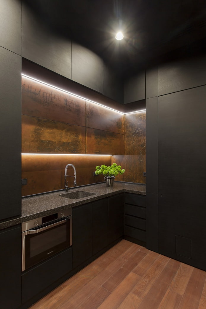 illuminazione integrata per la cucina