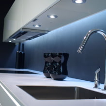Illuminazione sotto i pensili della cucina: sfumature di scelta e istruzioni passo passo-0