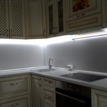 Illuminazione sottopensile della cucina: sfumature di selezione e istruzioni passo passo-8