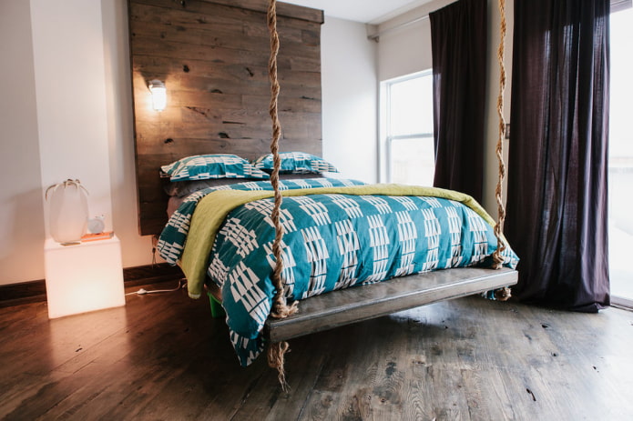 letto su corde all'interno