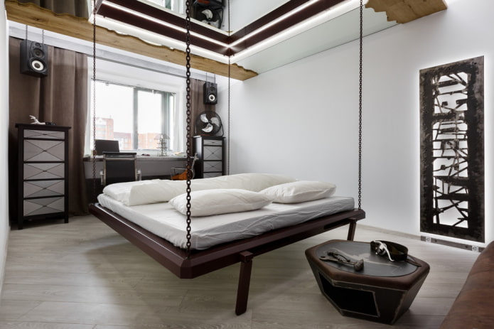 letto a catena all'interno