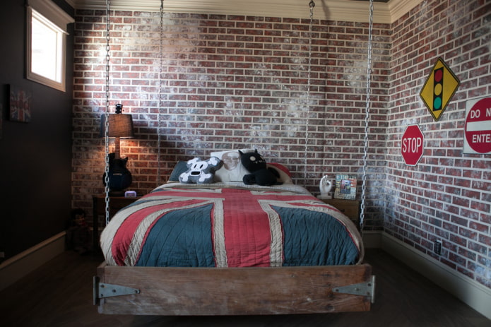 letto a catena all'interno