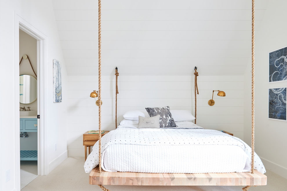 camera da letto in stile scandinavo