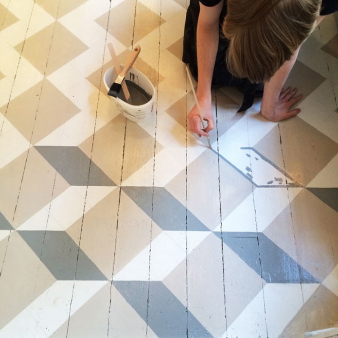 Pittura 3D per pavimenti