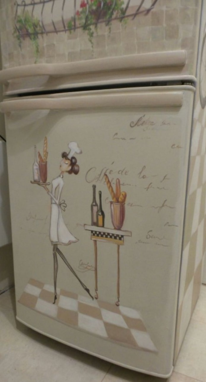 bellissimo decoupage frigorifero