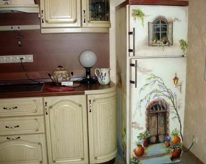 decoupage frigorifero Provenza
