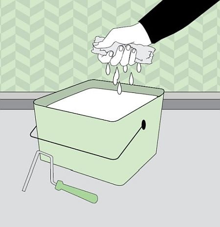 preparazione del rullo